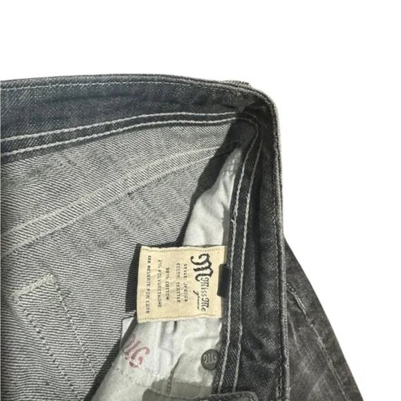 y2K MISS ME - Low Rise gray Wash straight Leg Jeans sz 25 - Picture 4 of 7